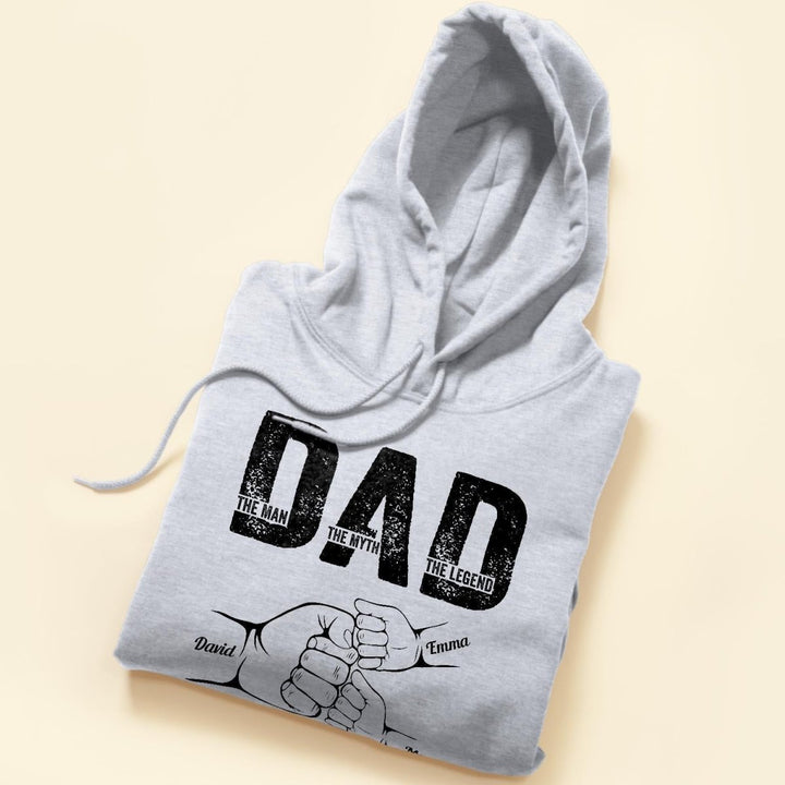Dad The Man The Myth The Legend - Personalized Shirt Father's Day - Canvasgiftco