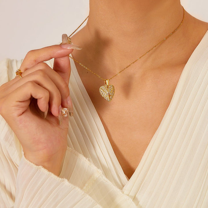 [Eternal Guardian] Angel Wings Memorial Necklace with Hidden Name - Canvasgiftco