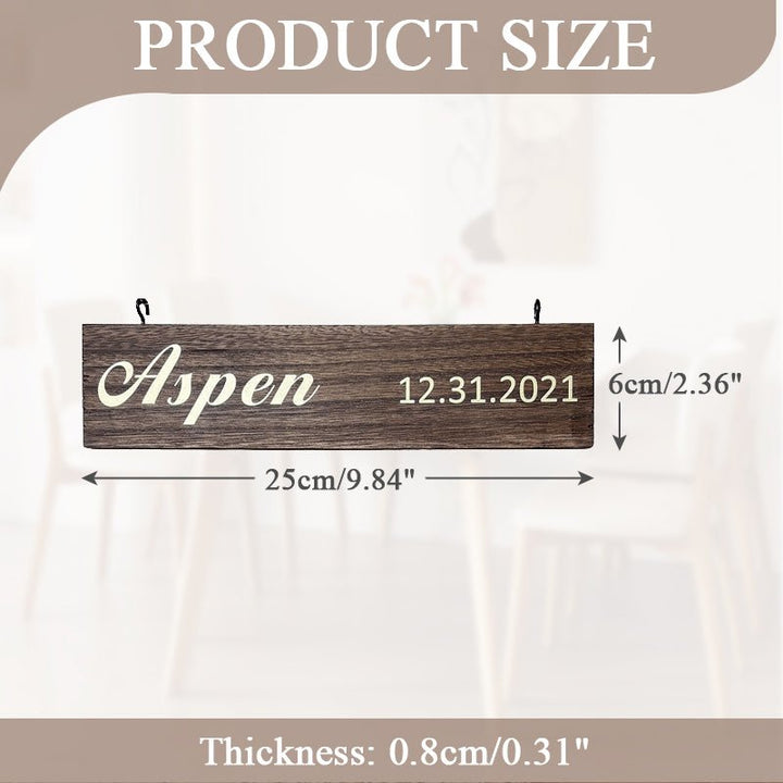 Extra Name Tag for Your Sign (Add - On for Existing Sign) | 2024 Version Printed Design - Canvasgiftco