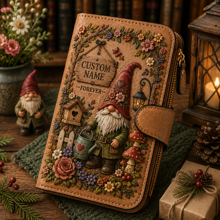 🌸 Personalized Garden Embossed Wallet - Perfect Gift For Her 🌿