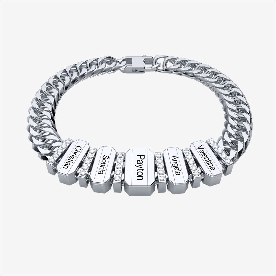 Father's Day Personalized Cuban Chain Bracelet