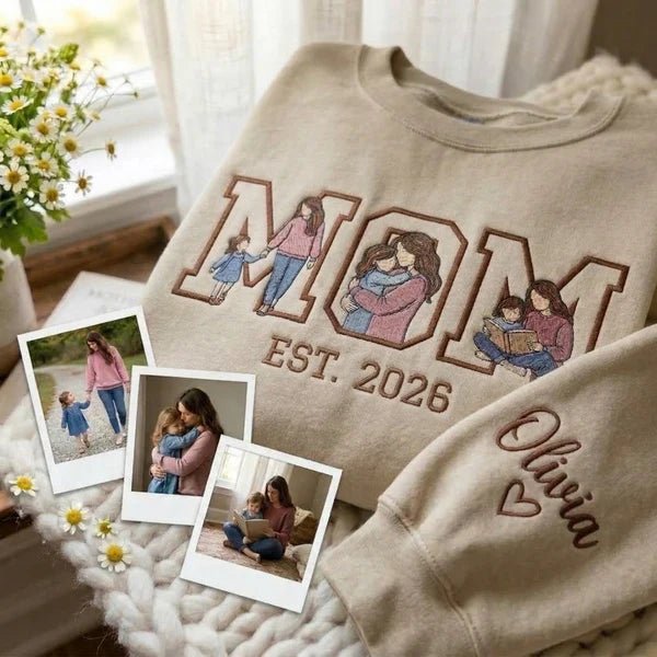 hing - the perfect gift for mom. "Wearable Memories" Custom Embroidered Photo Clothing - Canvasgiftco
