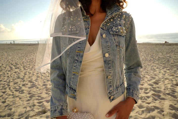 Personalized Wedding Bridal Denim Jacket