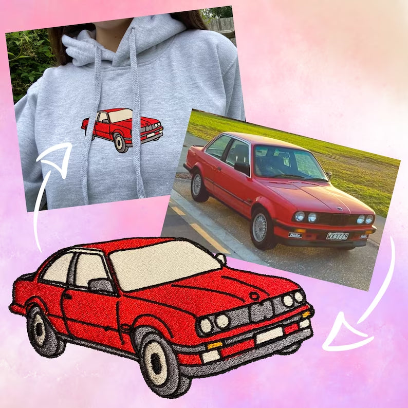 Customized Embroidered Car Craft Hoodies, Car Enthusiast Gifts