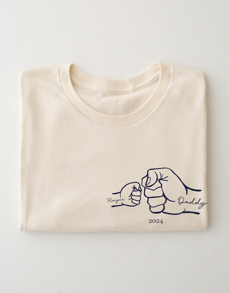 Personalised T-shirt - Father's Day Gift - 1st Fathers day