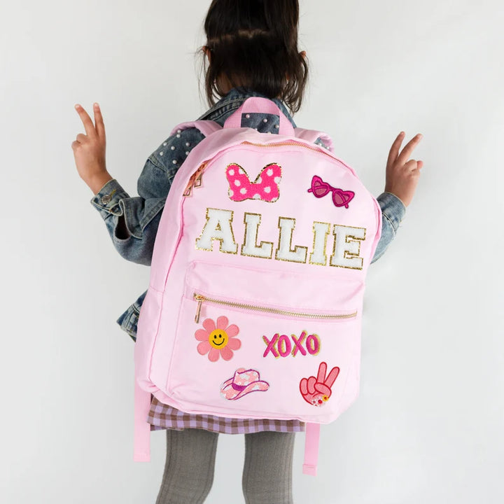 Personalised Kids Name Patch Backpack