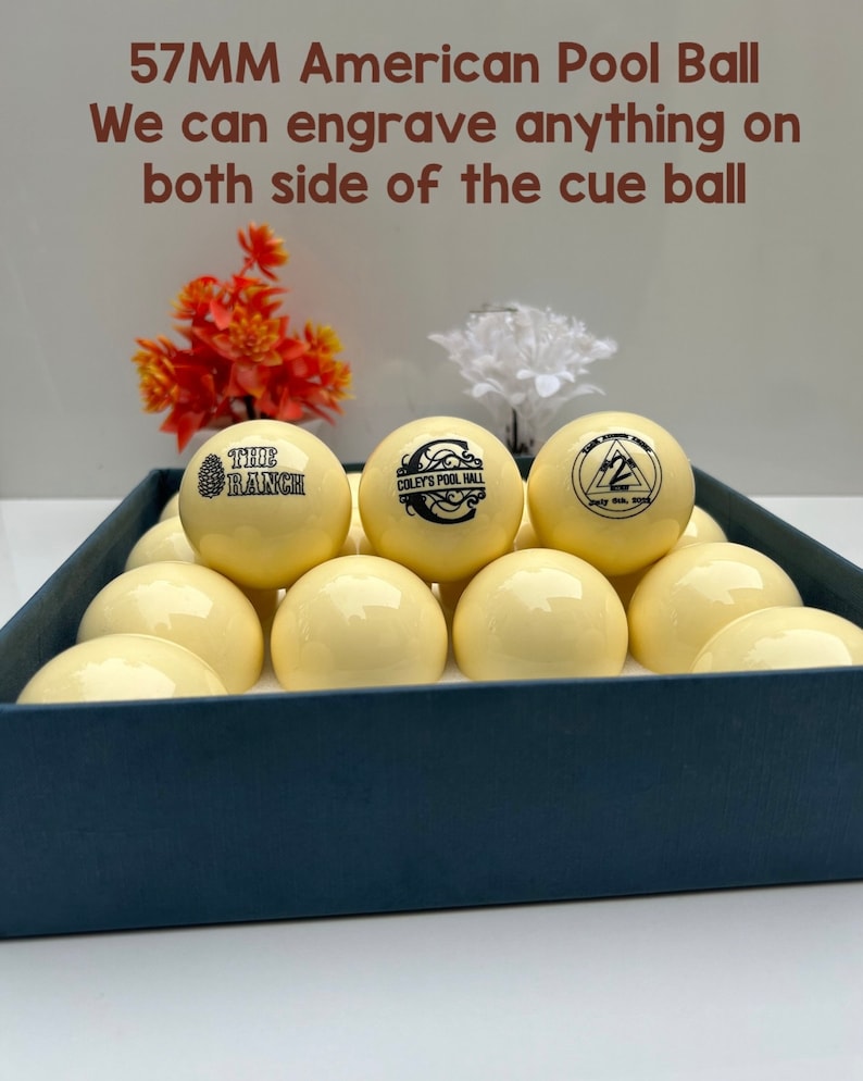 Customized Personalized Cue Ball Father's Day Gift