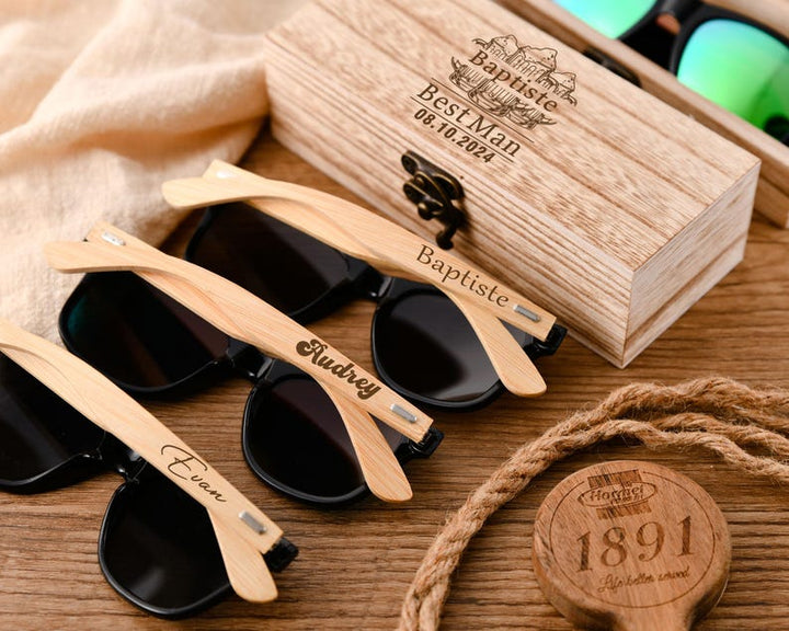 Custom Engraved Wooden Sunglasses