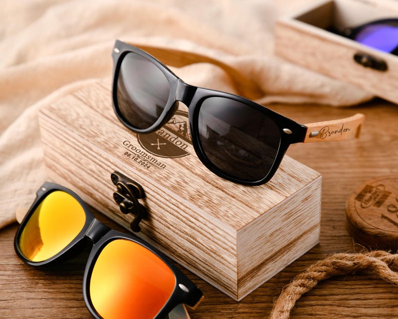 Custom Engraved Wooden Sunglasses
