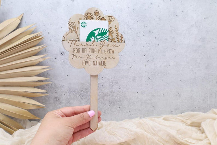 Personalized Teacher Appreciation Card Holder