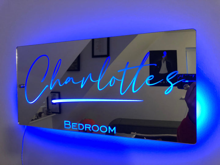 Personalised Name Mirror - Light Up Mirror