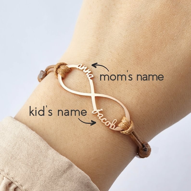 Infinity Name Bracelet Personalized Gift For Women - Canvasgiftco