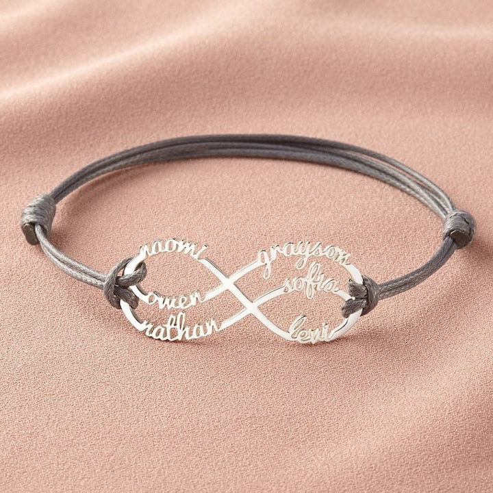 Infinity Name Bracelet Personalized Gift For Women - Canvasgiftco