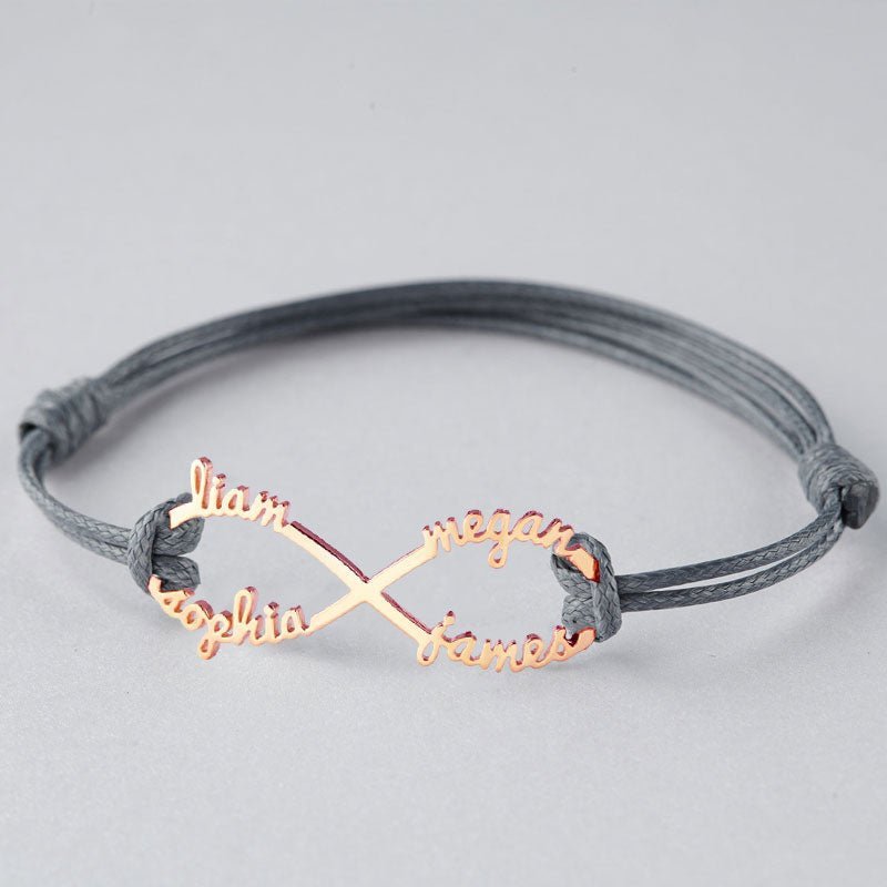 Infinity Name Bracelet Personalized Gift For Women - Canvasgiftco