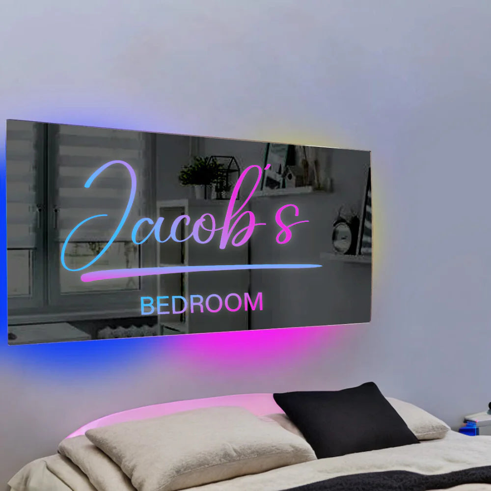 Personalized Light Up Name Mirror