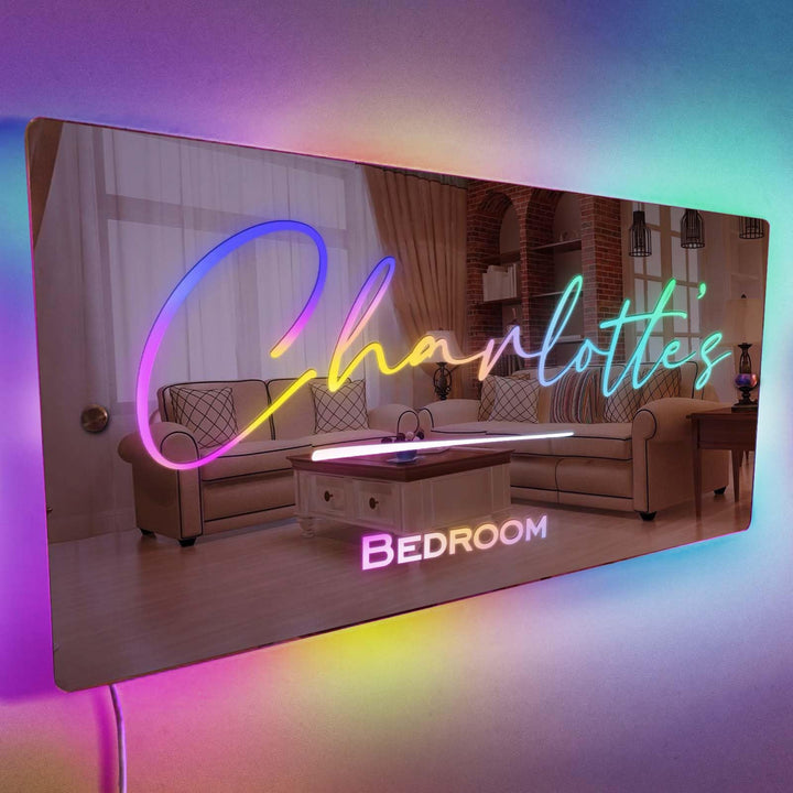 Personalised Name Mirror - Light Up Mirror