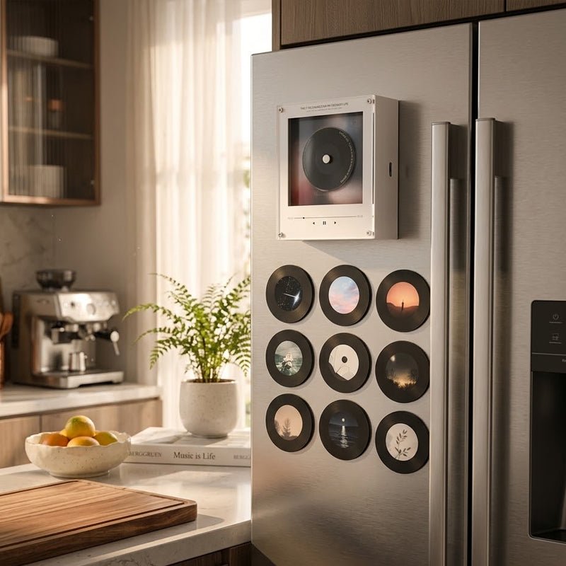 Magnetic Music Display – Customizable Rotating Album & Photo Frame - Canvasgiftco
