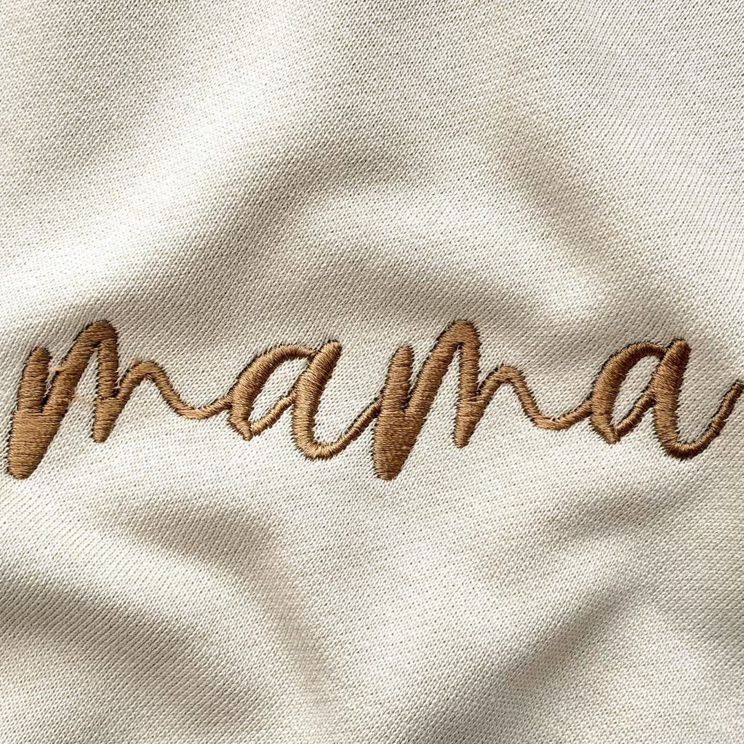 Personalized Mom Embroidered Sweatshirt Hoodie