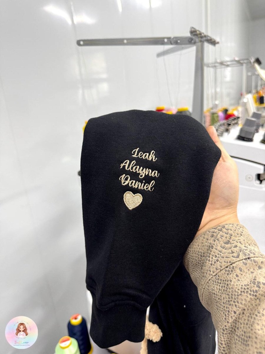 "Mom's Luxe" Personalized Chenille Embroidered Sweatshirt - Canvasgiftco
