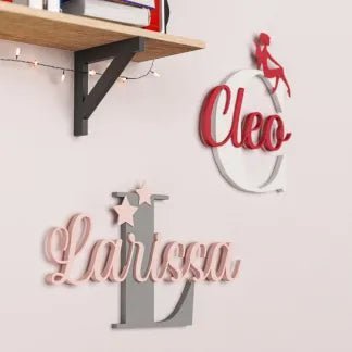 "My Initial, My Space" Personalized Monogram Bedroom Door Sign - Canvasgiftco