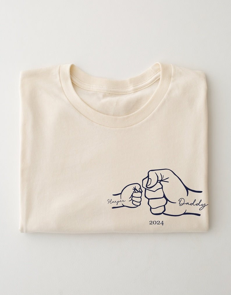Personalised T-shirt - Father's Day Gift - 1st Fathers day - Canvasgiftco
