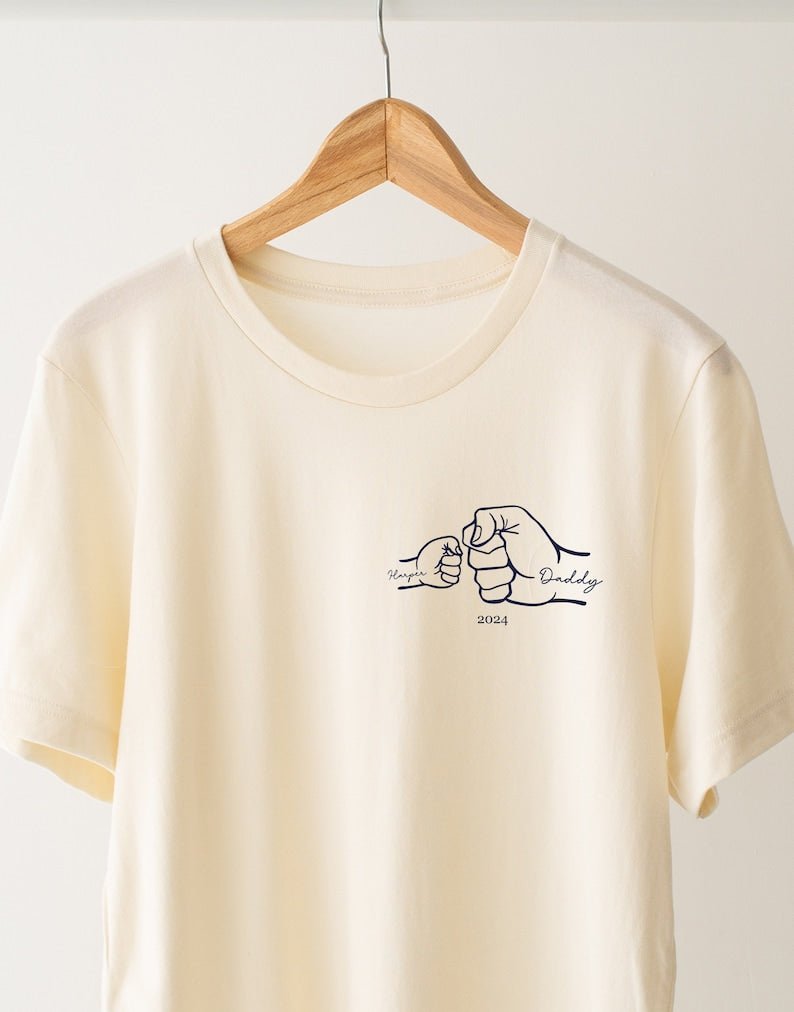 Personalised T-shirt - Father's Day Gift - 1st Fathers day - Canvasgiftco