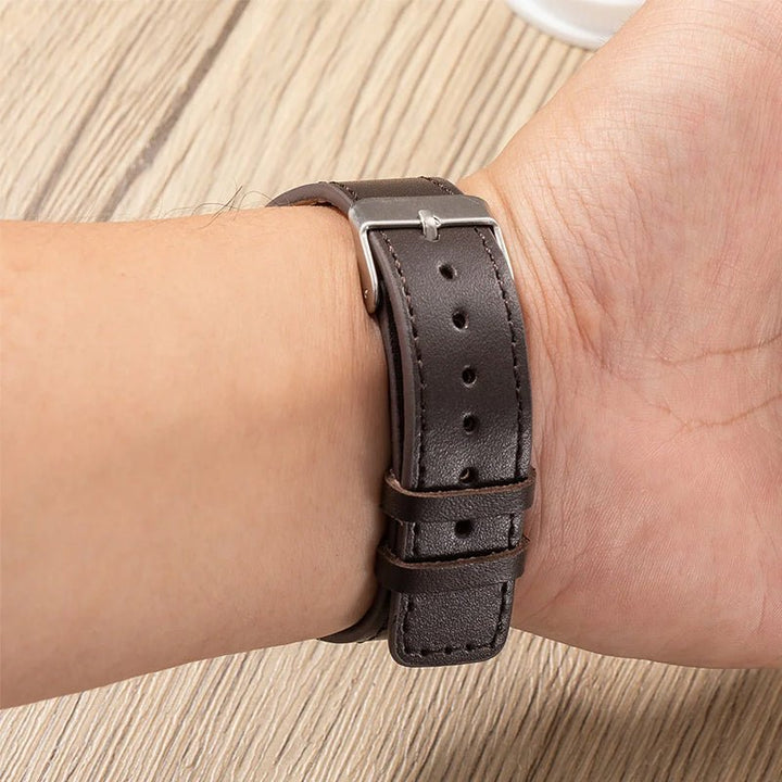 Personalized Adjustable Leather Emergency Medical Alert Bracelet - Canvasgiftco