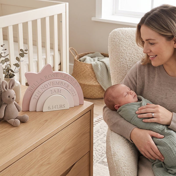 Personalized Baby Birth Keepsake – Custom Name, Date, Time & Weight - Canvasgiftco