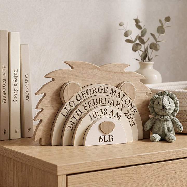 Personalized Baby Birth Keepsake – Custom Name, Date, Time & Weight - Canvasgiftco