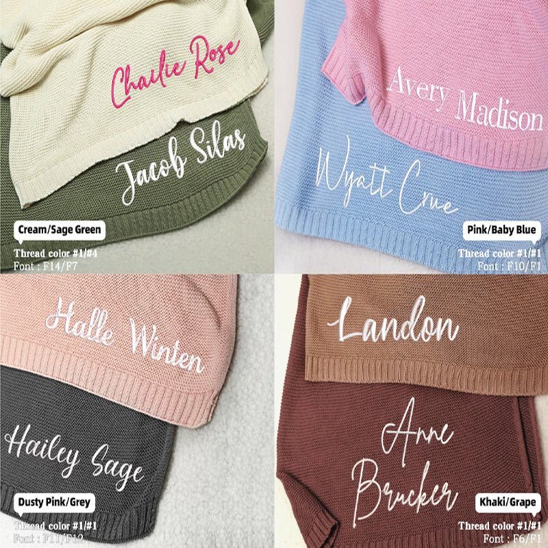 Personalized Baby Embroidered Nap Blanket - Canvasgiftco