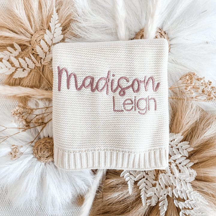 Personalized Baby Embroidered Nap Blanket - Canvasgiftco