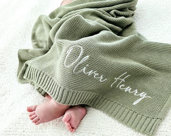 Personalized Baby Embroidered Nap Blanket - Canvasgiftco