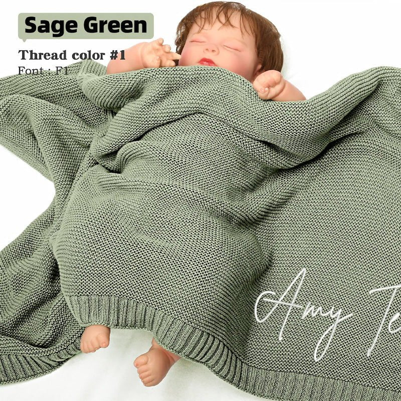 Personalized Baby Embroidered Nap Blanket - Canvasgiftco