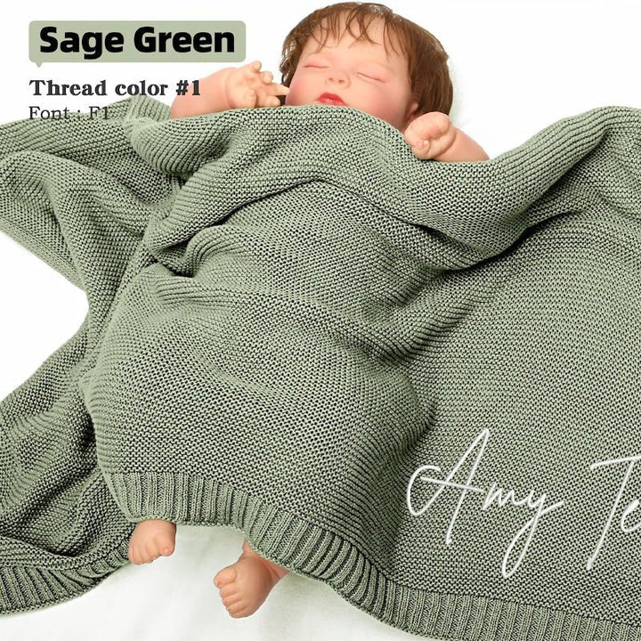 Personalized Baby Embroidered Nap Blanket - Canvasgiftco