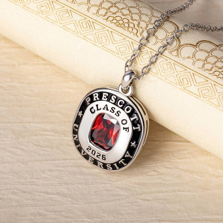 🎓 Personalized Birthstone Graduation Necklace Class of 2026 – A Moment That Lasts Forever - Canvasgiftco