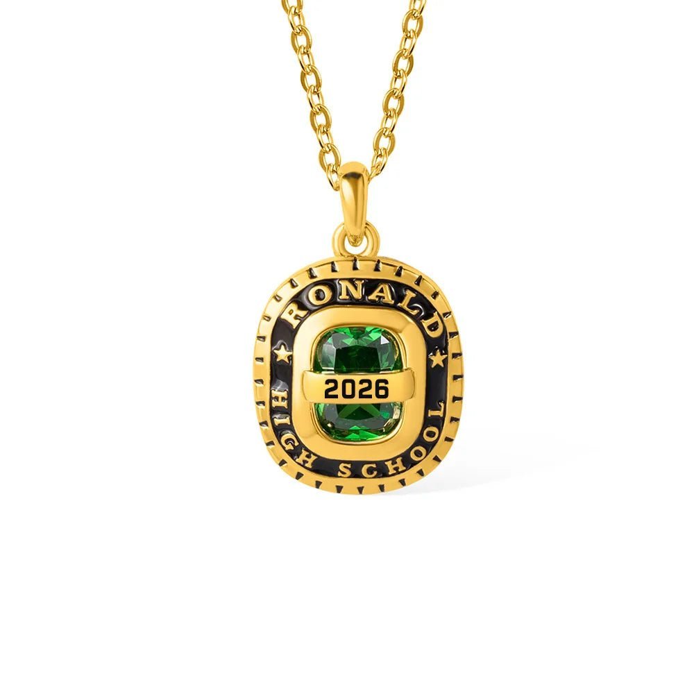🎓 Personalized Birthstone Graduation Necklace Class of 2026 – A Moment That Lasts Forever - Canvasgiftco