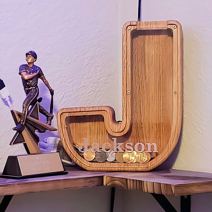 Personalized Boys/Girls Piggy Bank-Wood Gift For Kids - Canvasgiftco
