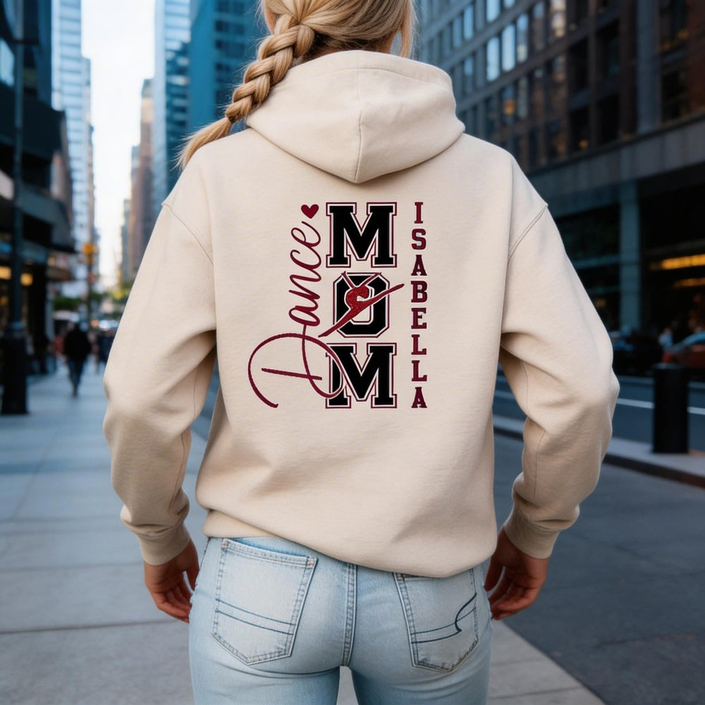 Personalized Dance Mom Glitter Sweatshirt with Dancer Name - Canvasgiftco