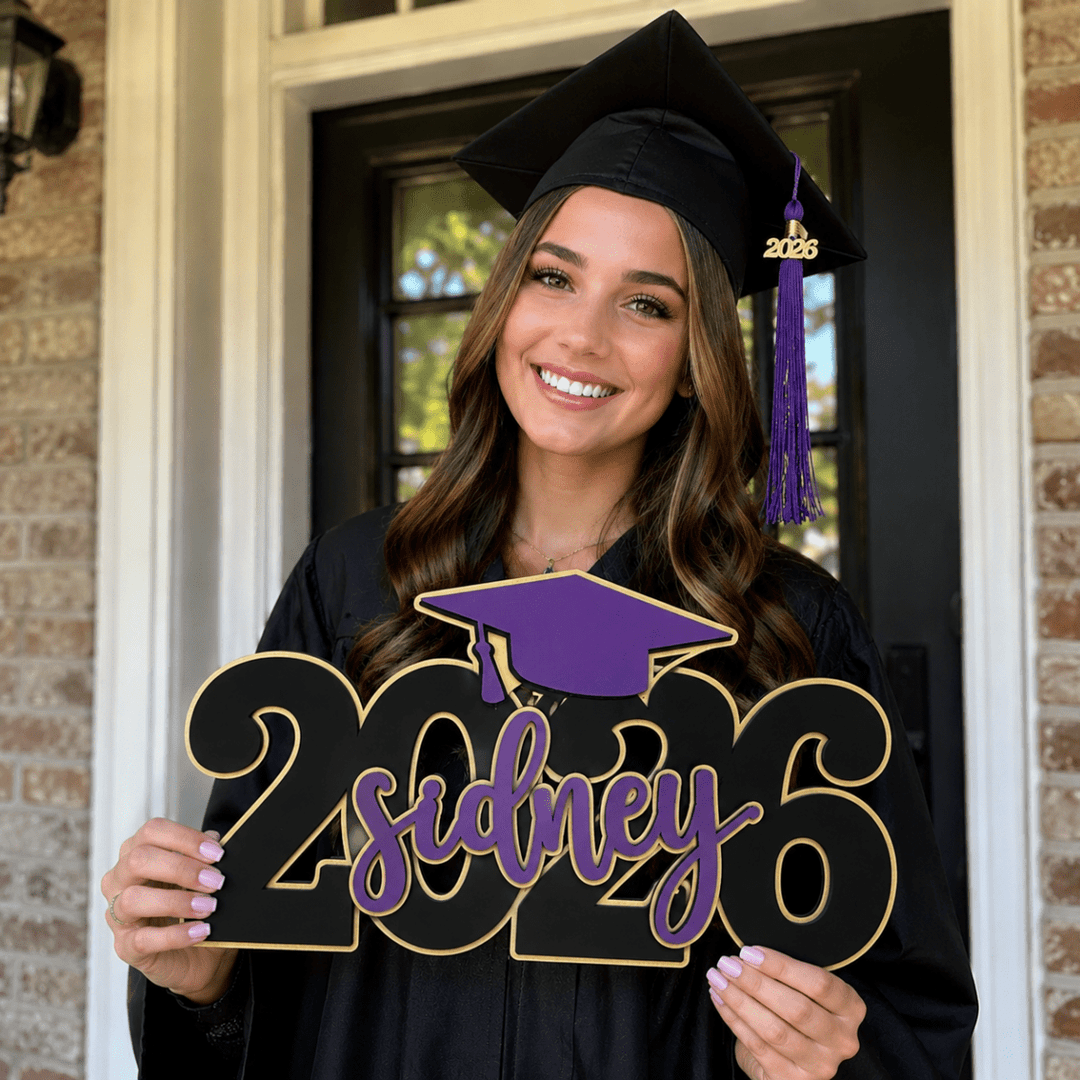 Personalized Deluxe Graduation Sign - Canvasgiftco