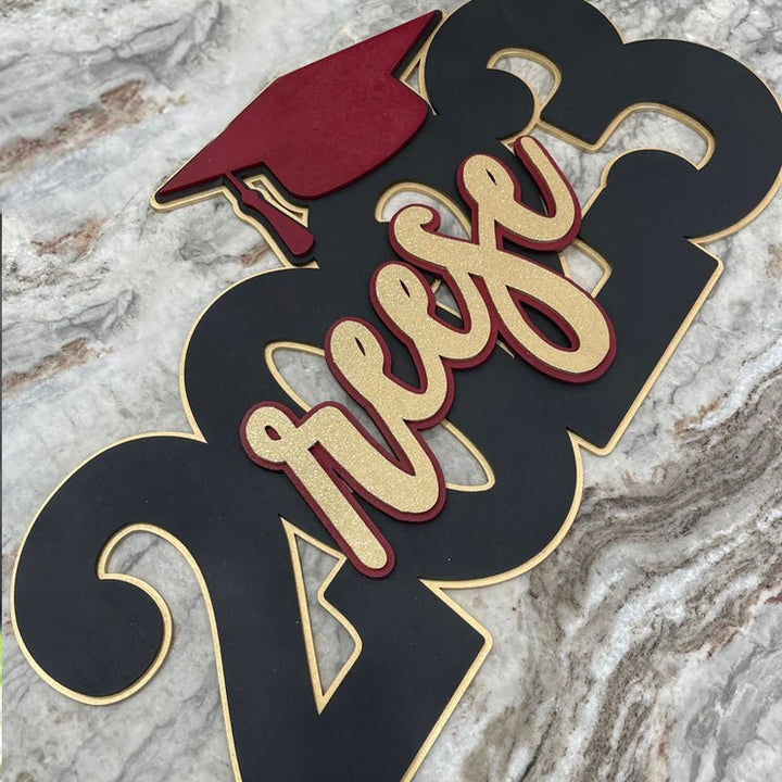 Personalized Deluxe Graduation Sign - Canvasgiftco