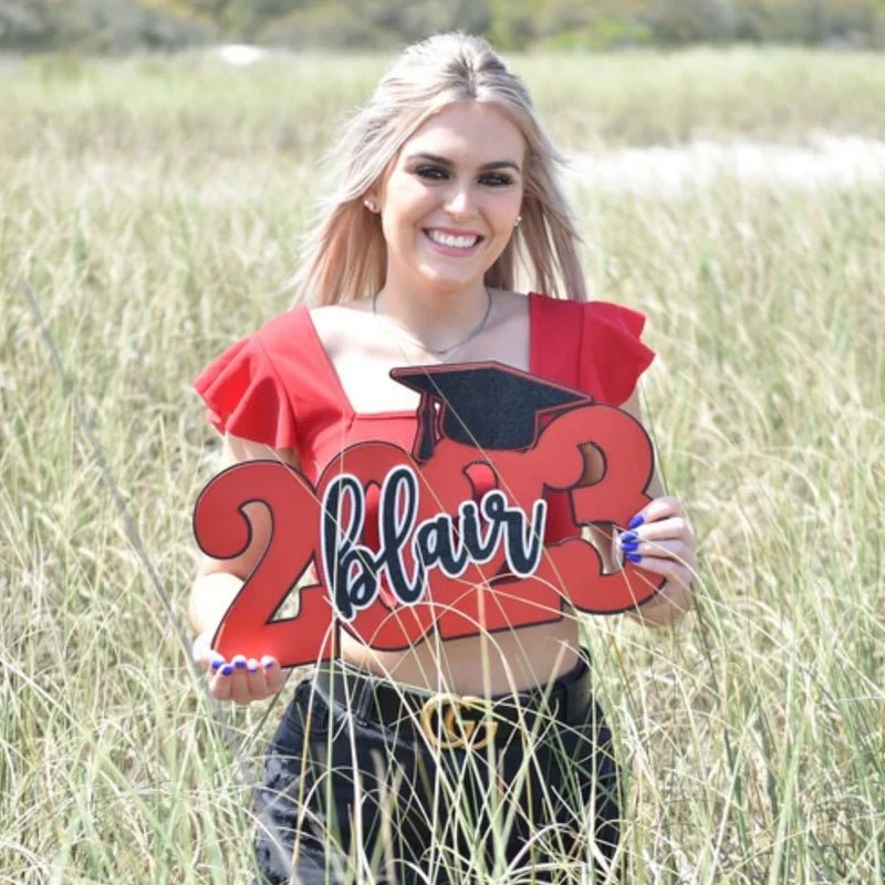 Personalized Deluxe Graduation Sign - Canvasgiftco