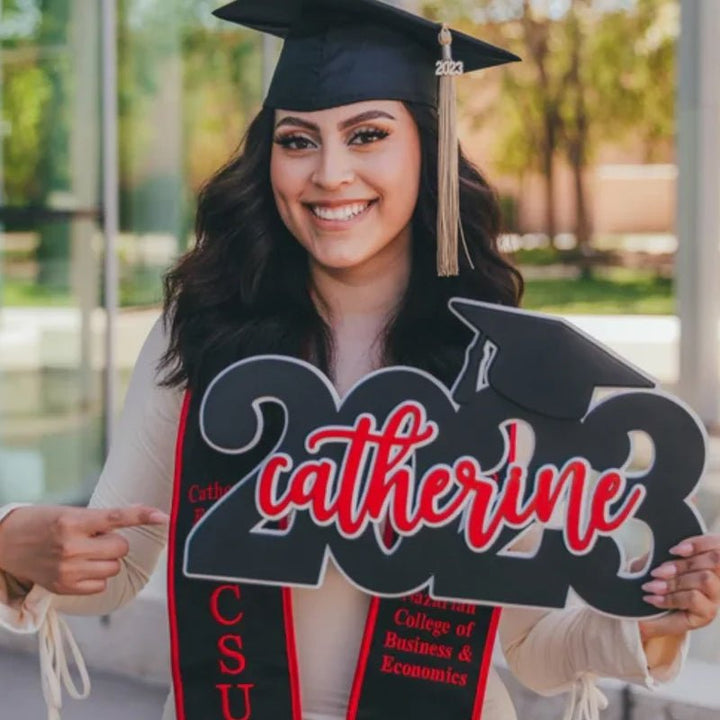 Personalized Deluxe Graduation Sign - Canvasgiftco