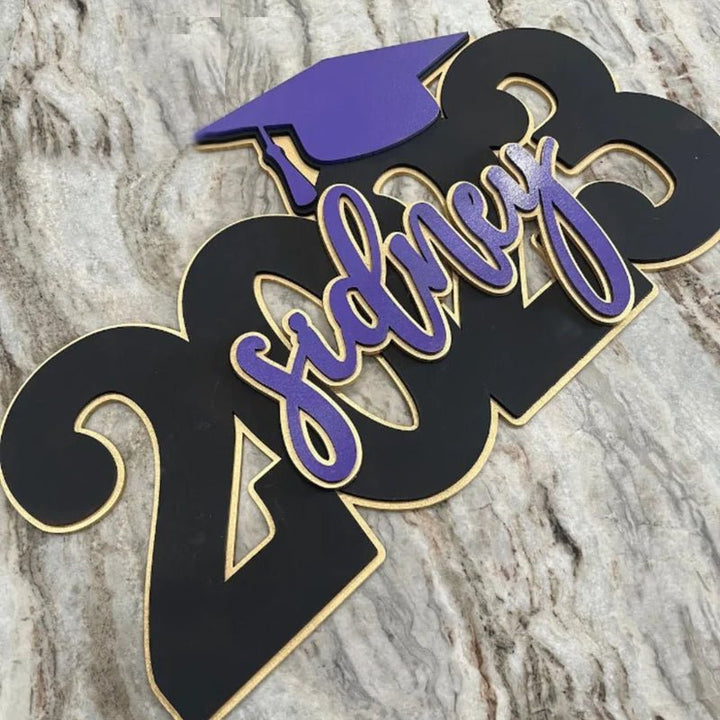 Personalized Deluxe Graduation Sign - Canvasgiftco
