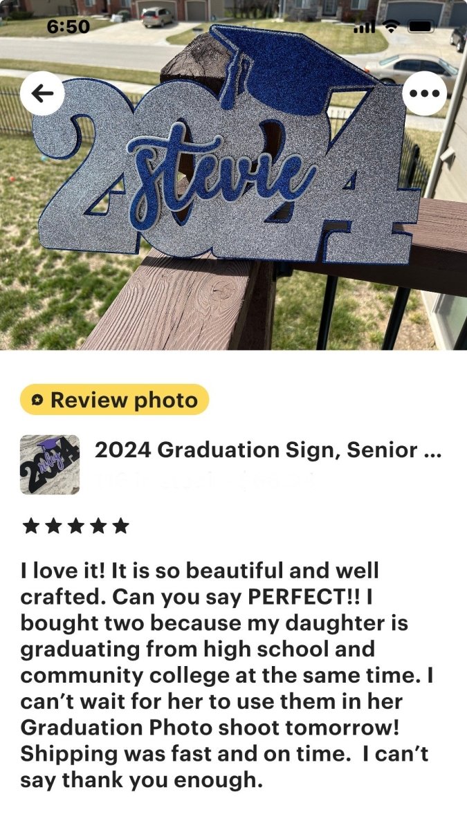 Personalized Deluxe Graduation Sign - Canvasgiftco