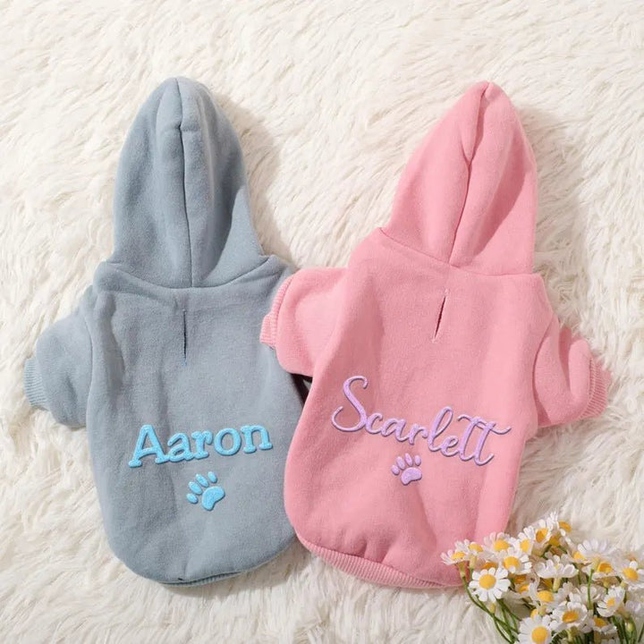 Personalized Dog Embroidered Hoodie - Canvasgiftco
