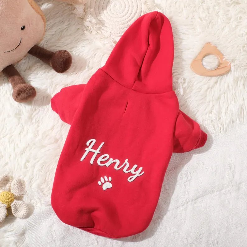 Personalized Dog Embroidered Hoodie - Canvasgiftco
