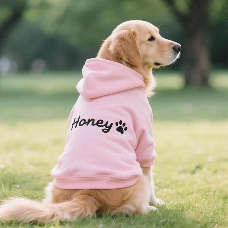 Personalized Dog Embroidered Hoodie - Canvasgiftco