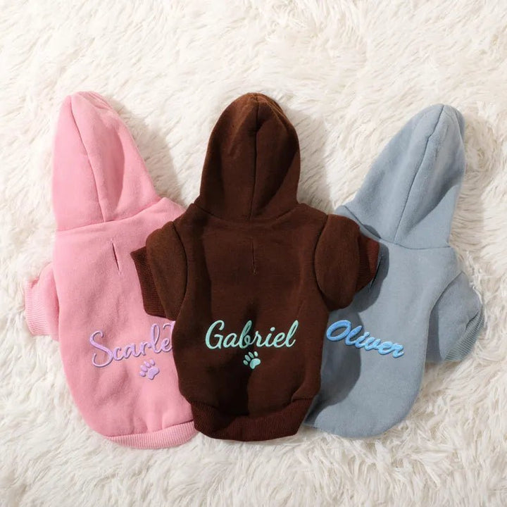 Personalized Dog Embroidered Hoodie - Canvasgiftco