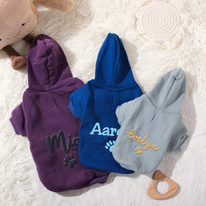 Personalized Dog Embroidered Hoodie - Canvasgiftco
