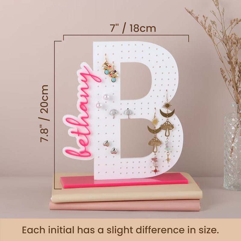 Personalized Earring Holder - Birthday Gift for Her - Canvasgiftco
